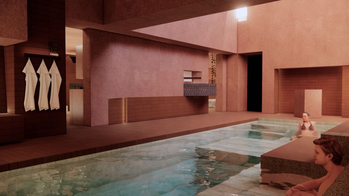 The mineral pool, water close