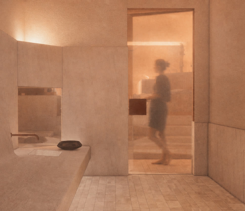 The steam room
