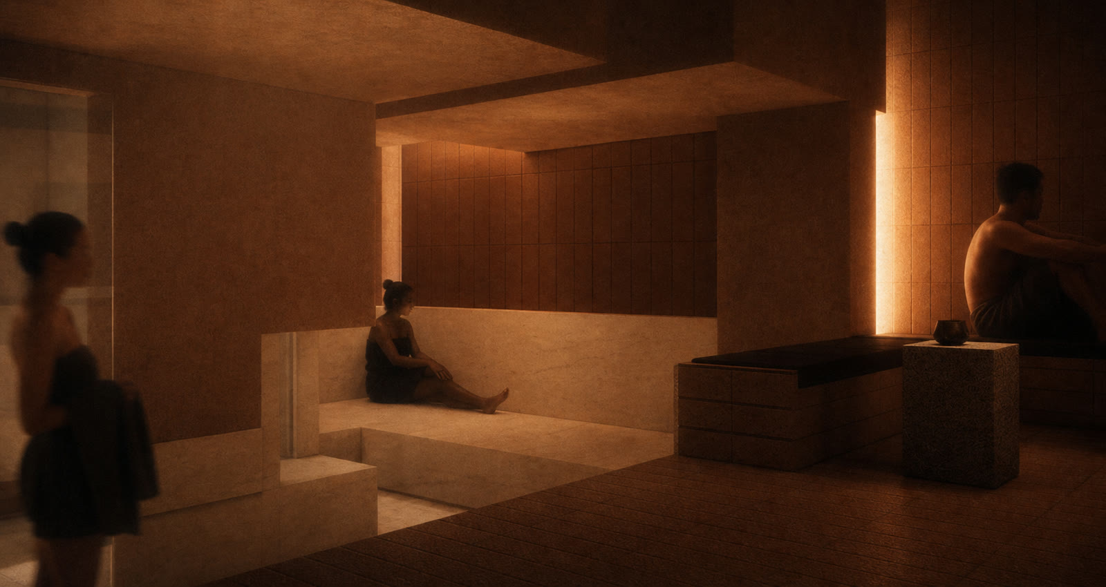 The heated marble room