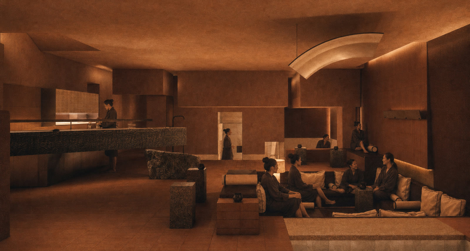 The bar and lounge